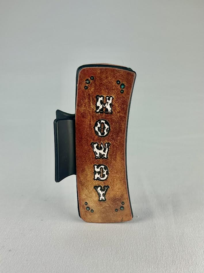 Large Howdy Cow clip
