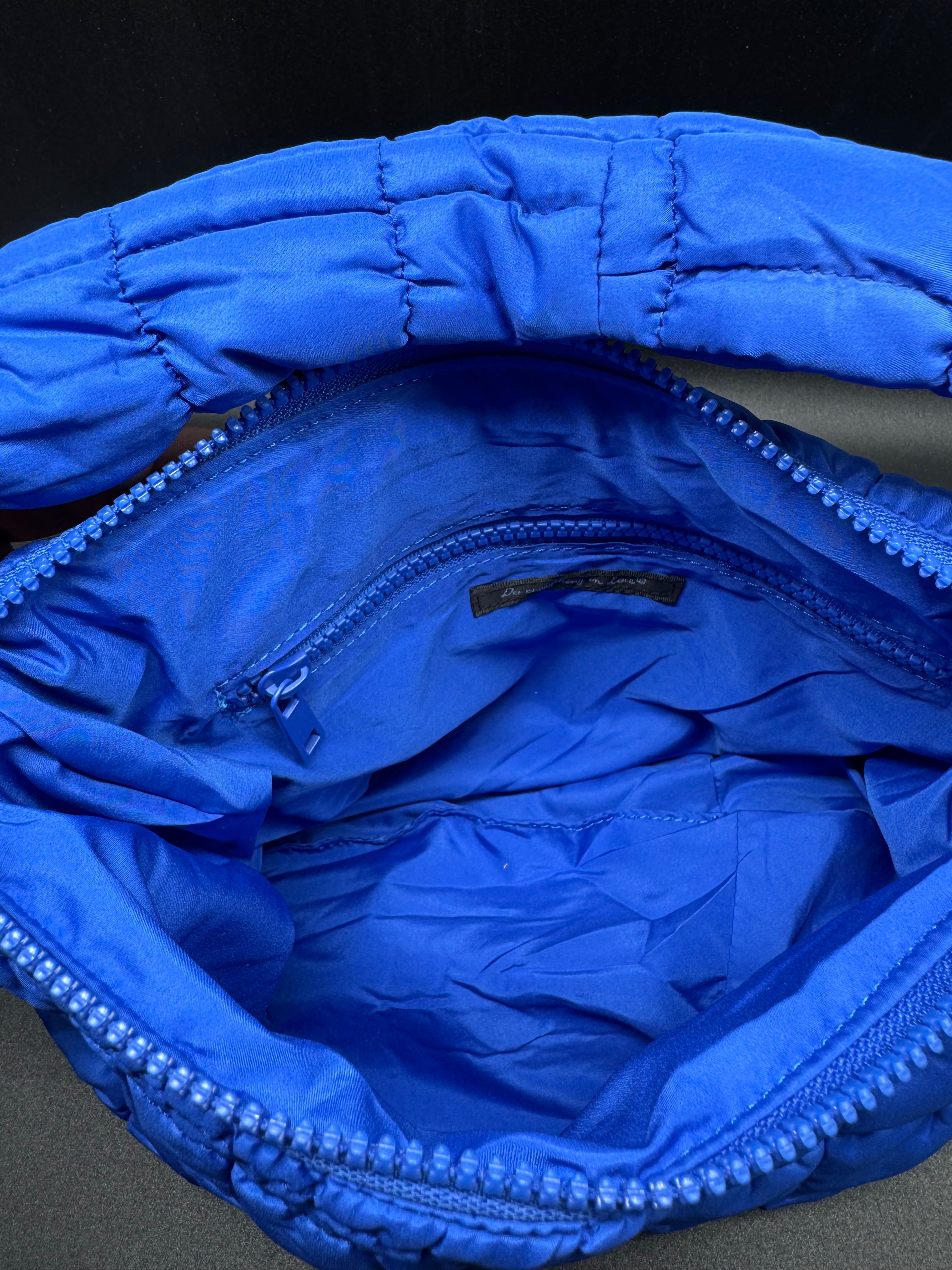 Small Royal Blue Quilted Handbag