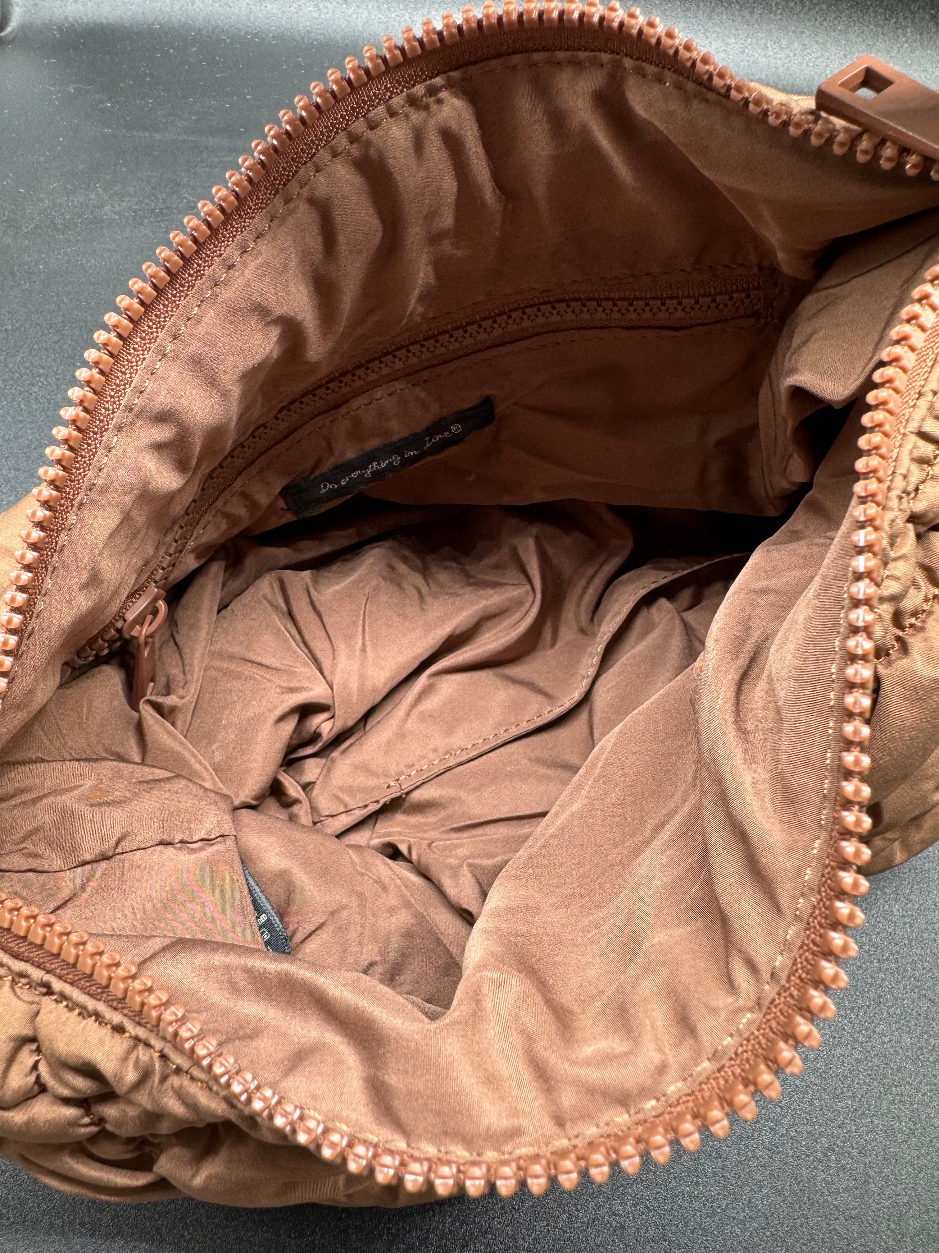 Small Brown Quilted Handbag