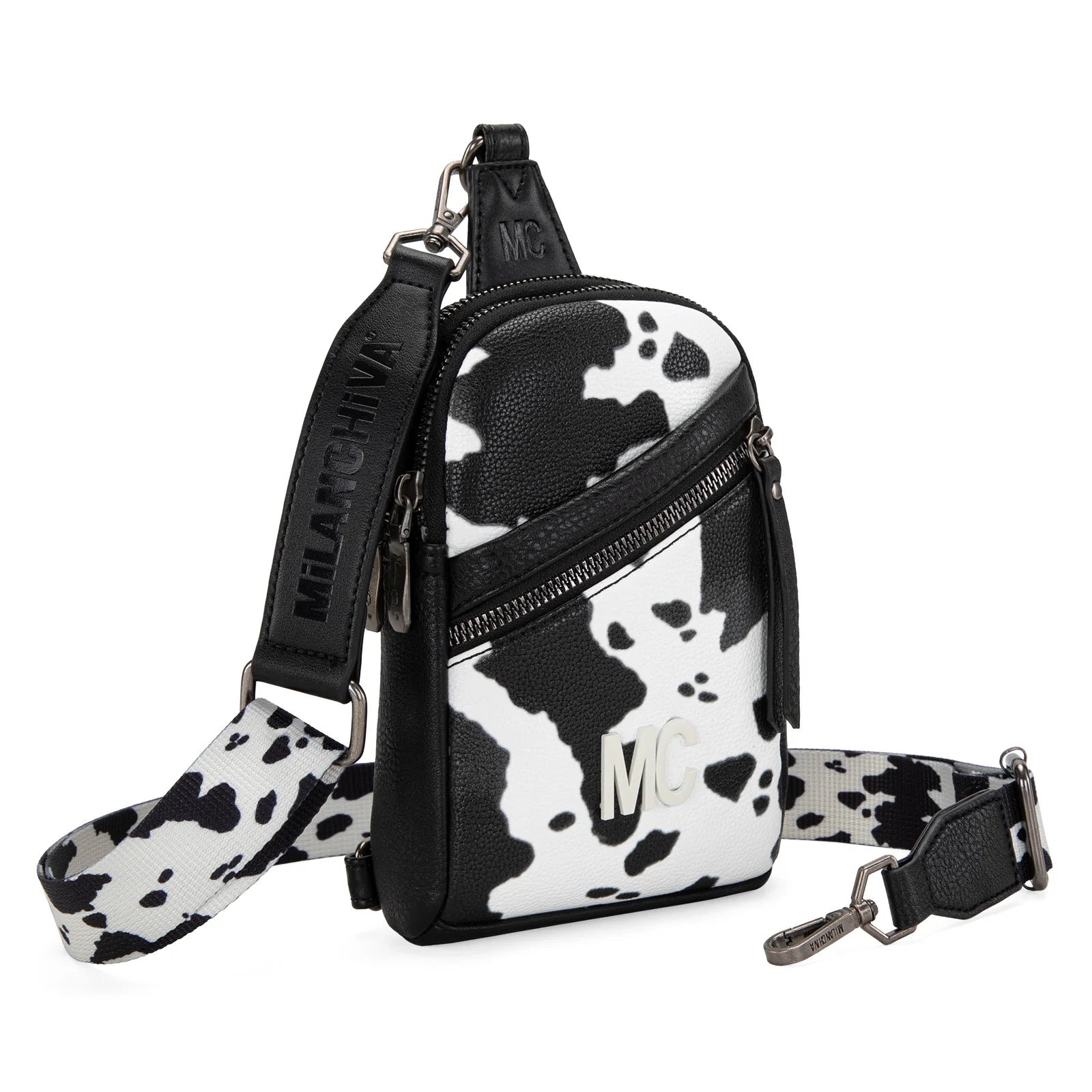 MC-3354 Milan Chiva Sling Bag/Crossbody/Chest Bag -Black