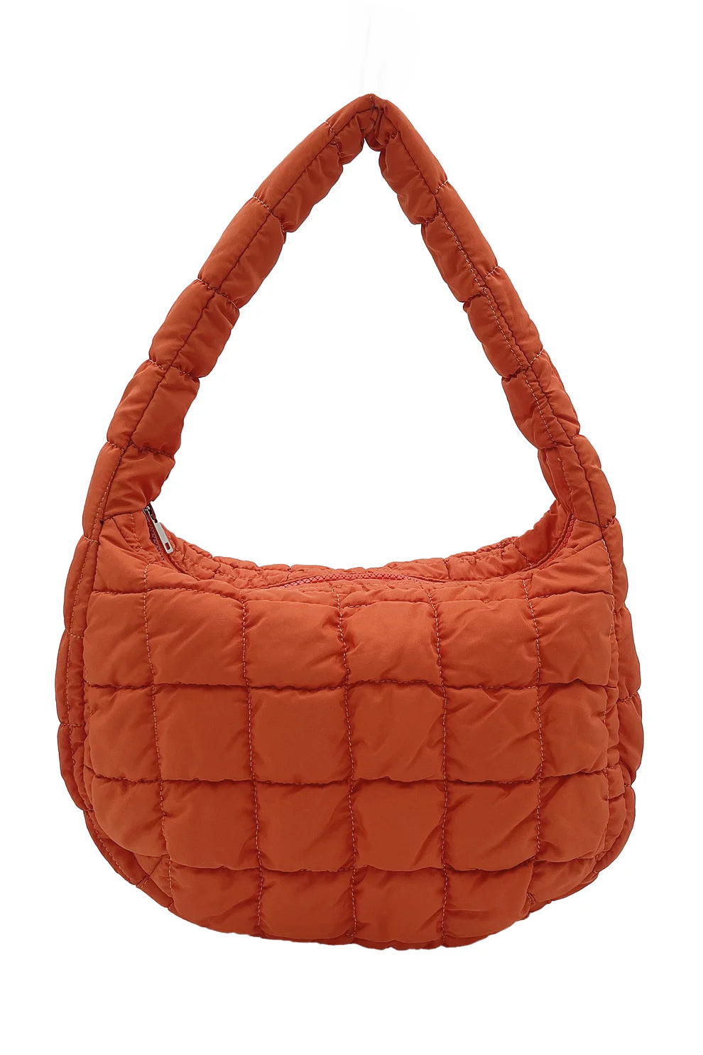 Small Orange Quilted Bag