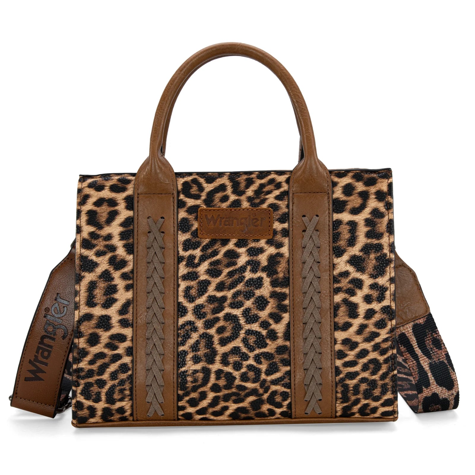 Wrangler Leopard Print Tote/Crossbody - Leopard