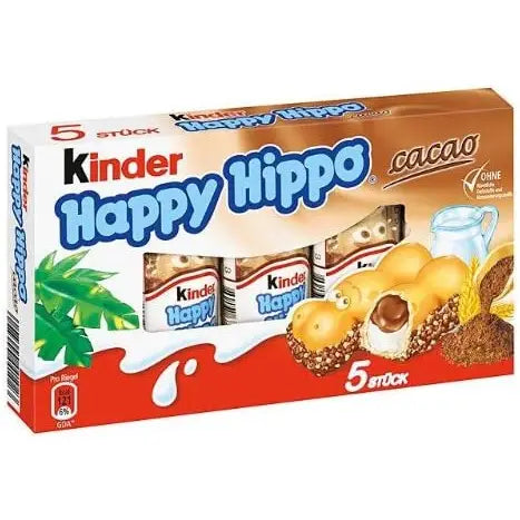 Kinder Happy Hippo, Cocoa Cream Biscuit, 3.6oz