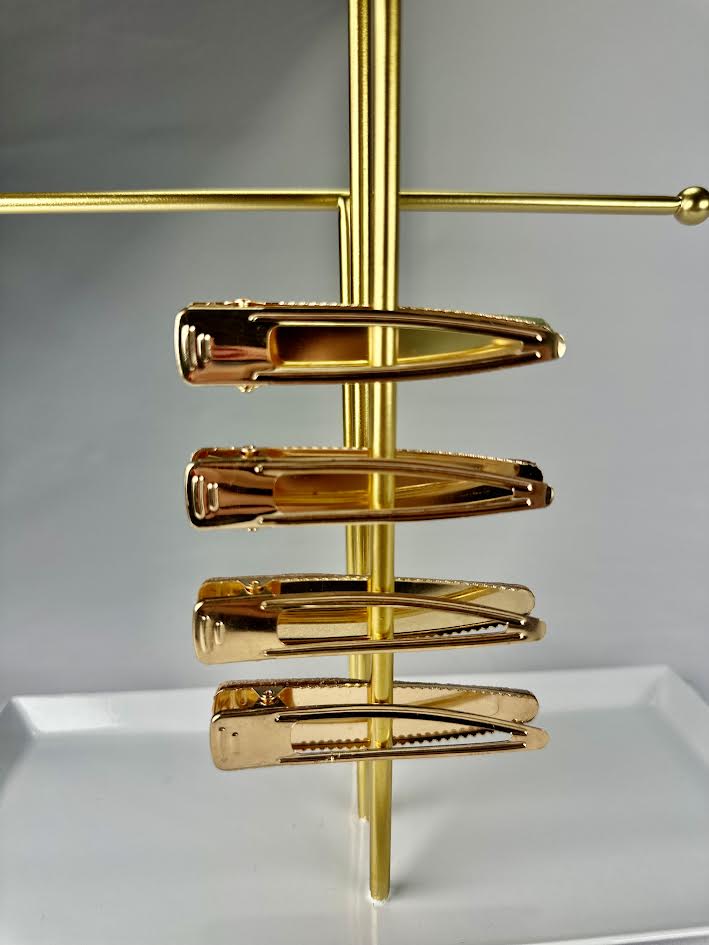 Single Teal Paisley Clip