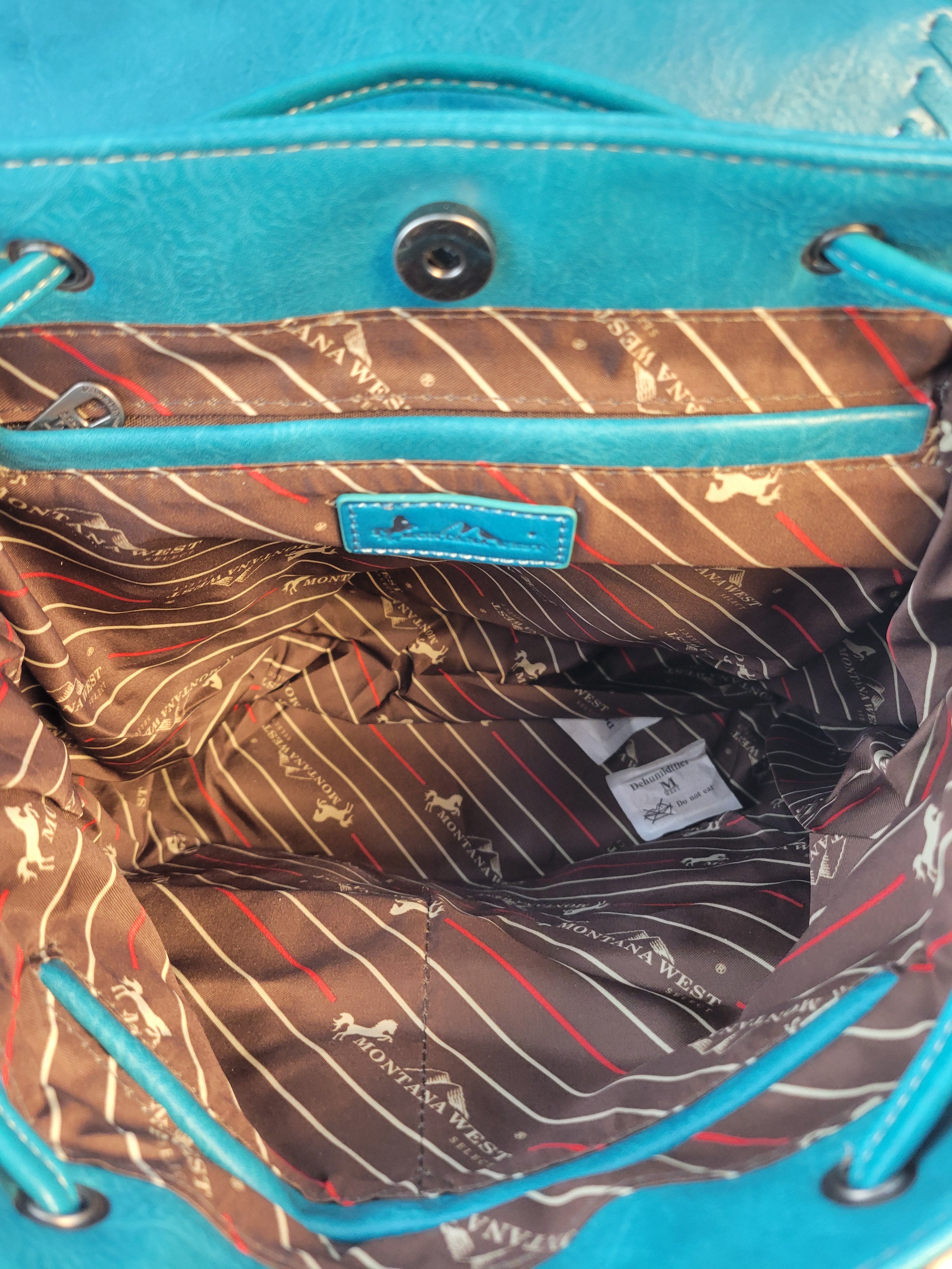 Montana-West-Tooled-Collection-Concealed Carry-Backpack-Turquoise