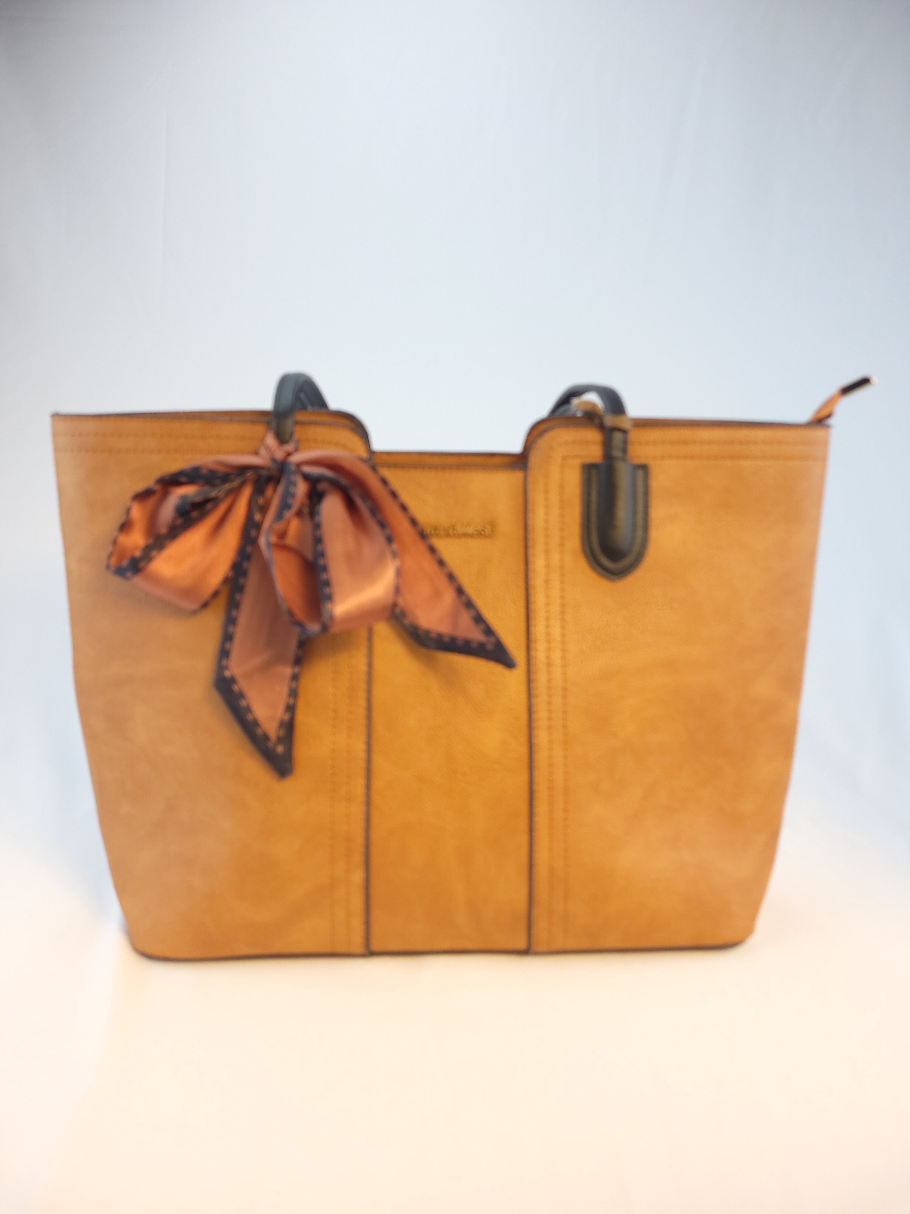 Montana West Carry All Collection with Ribbon Bow-Brown