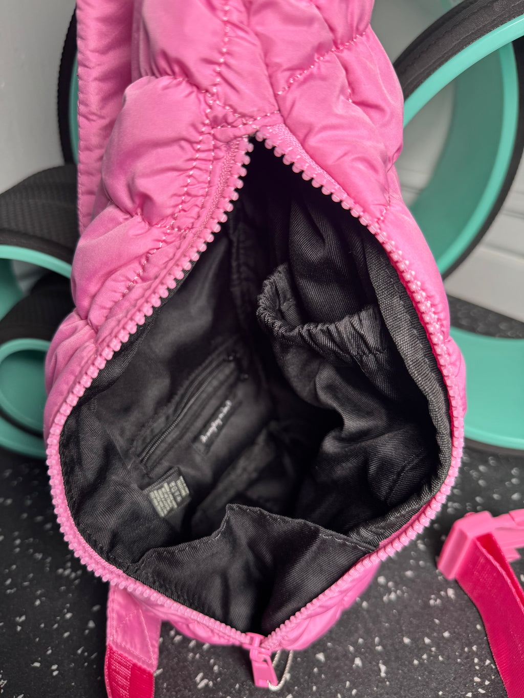 Quilted Pink Crossover Bag