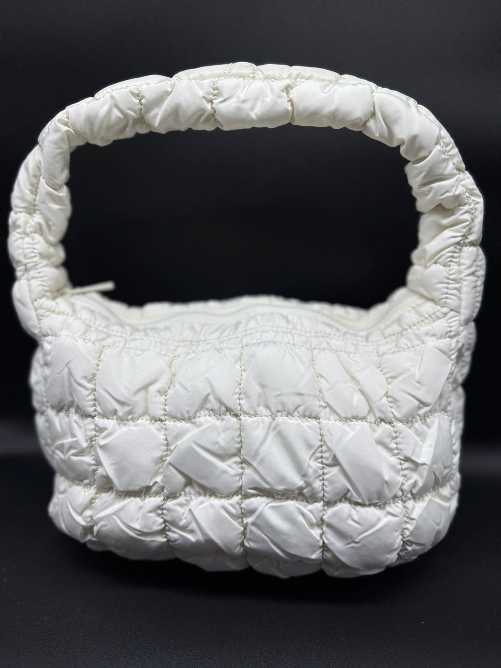 Small Ivory Quilted Handbag