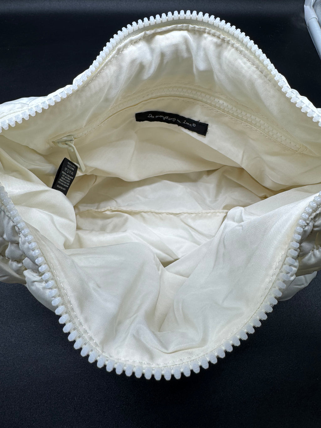 Small Ivory Quilted Handbag