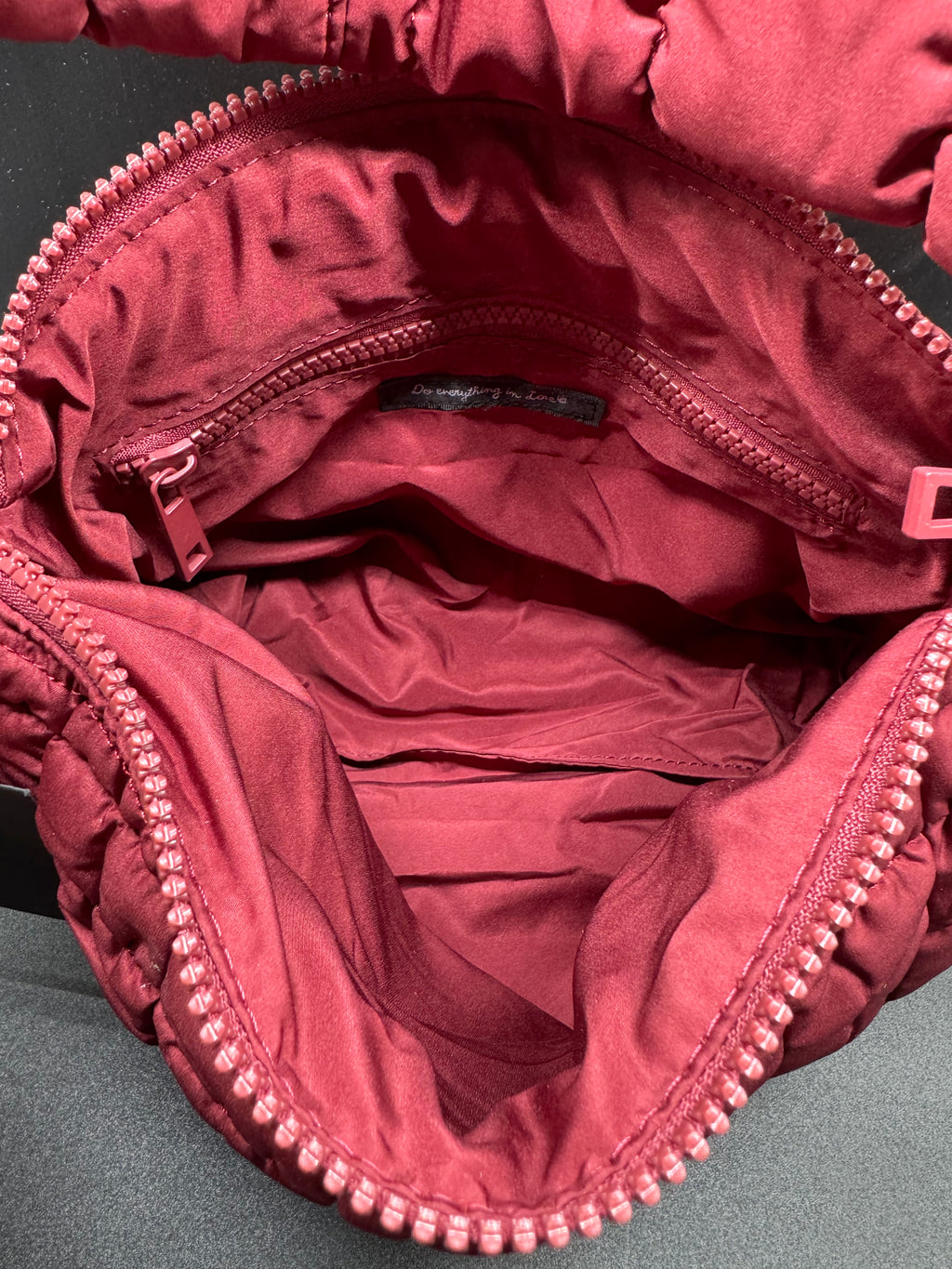 Small Fuchsia Quilted Handbag