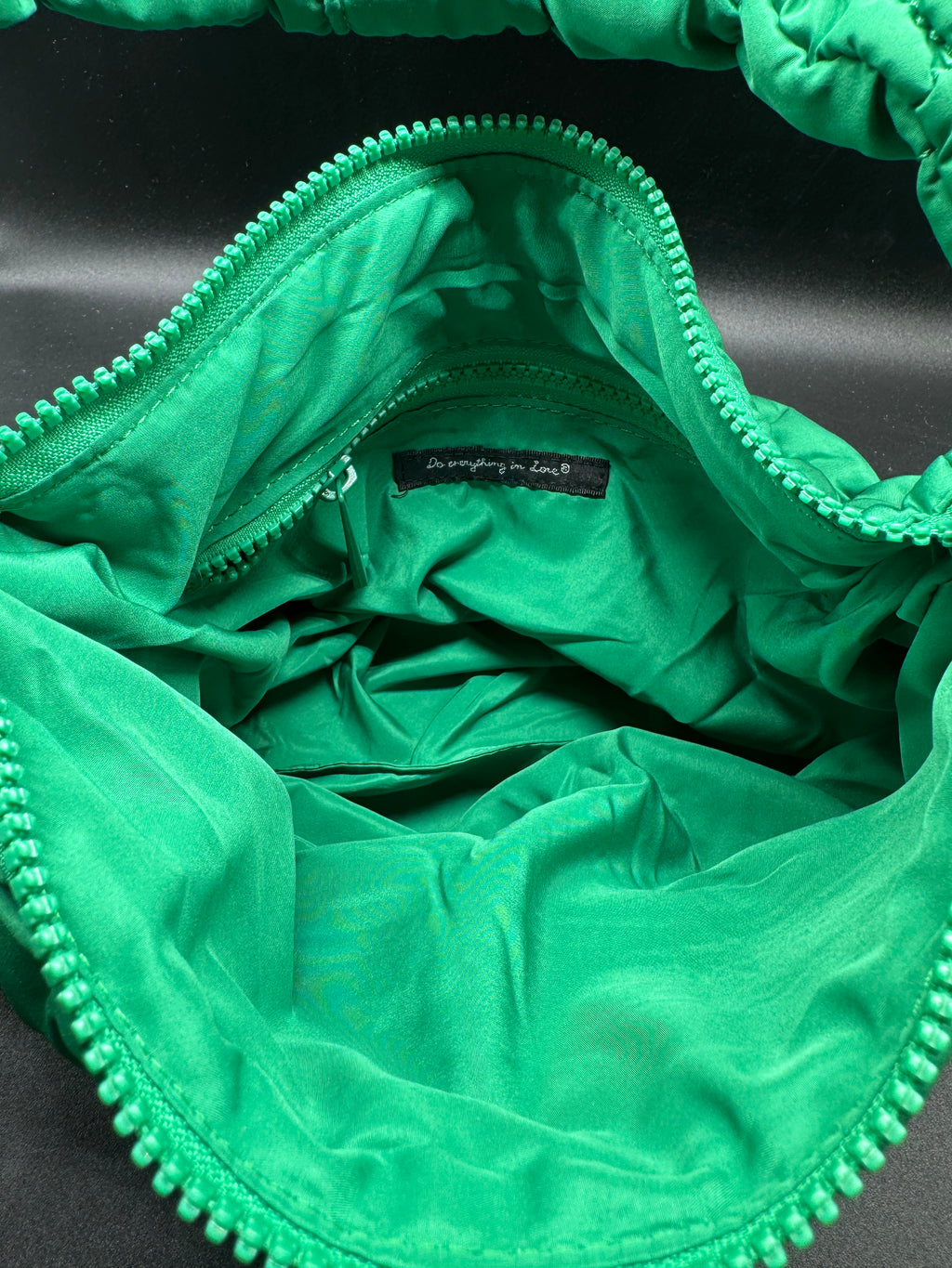 Small Green Quilted Handbag