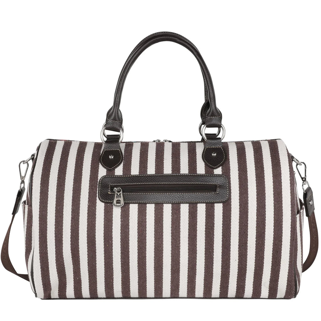 Montana West Leopard Sunflower Print Canvas Weekender Bag