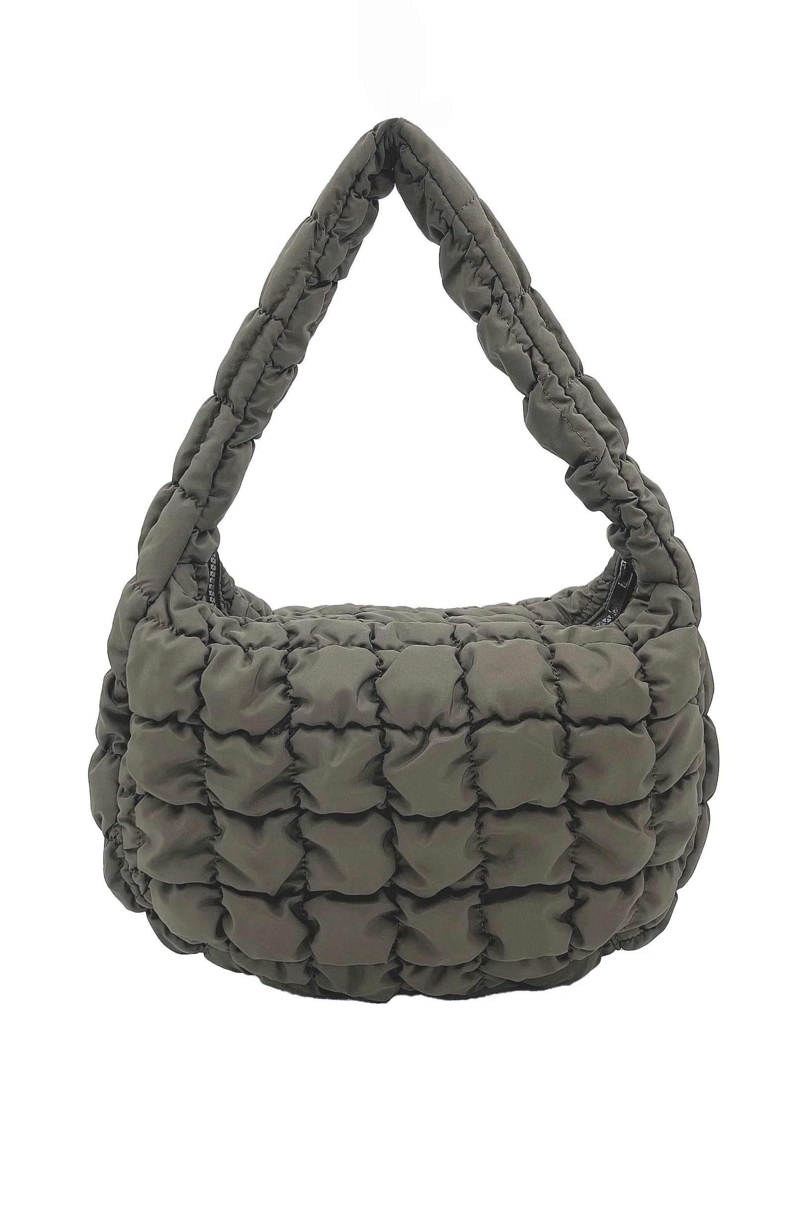 Small Olive Quilted Handbag