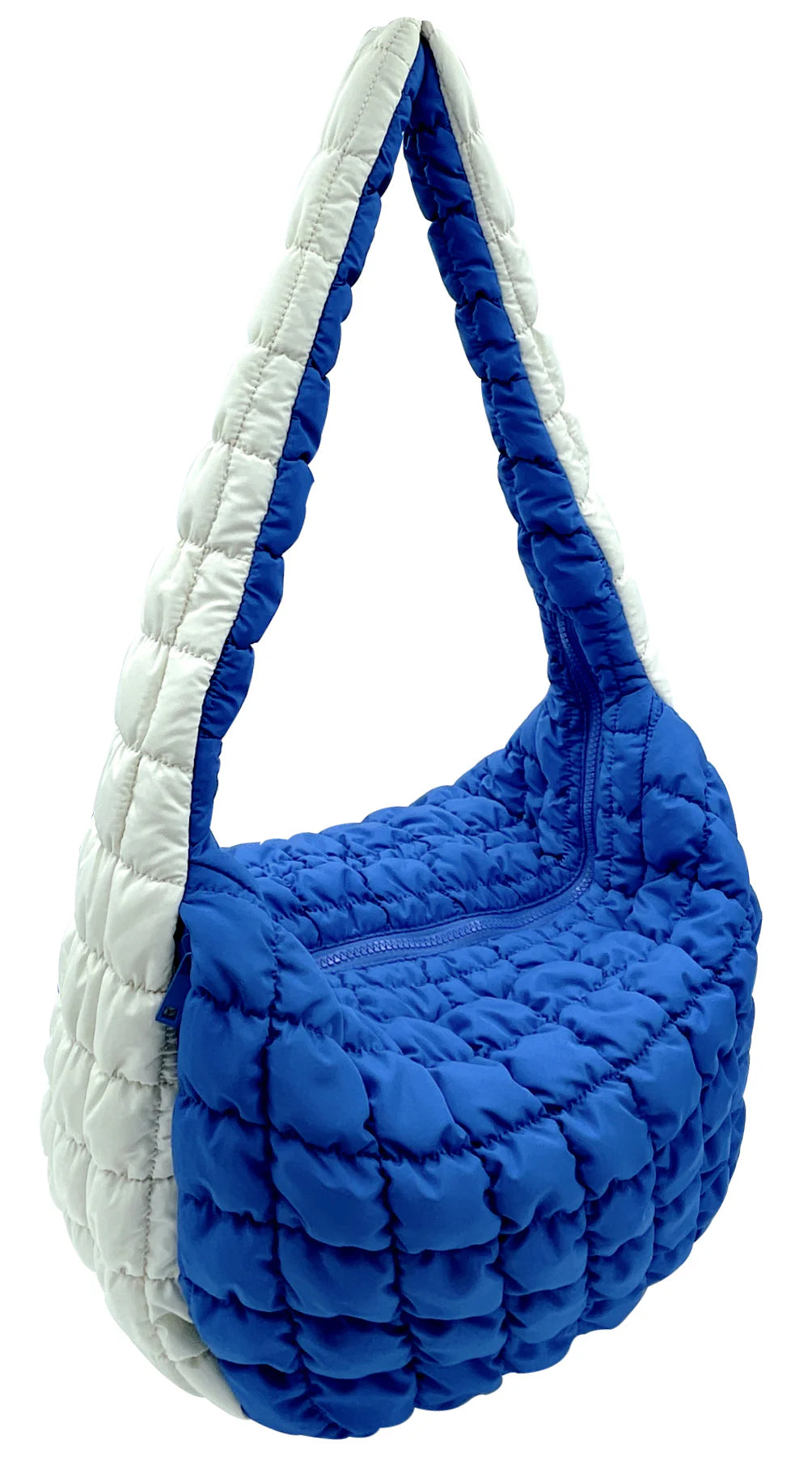 Large Team Blue/White Quilted Bag