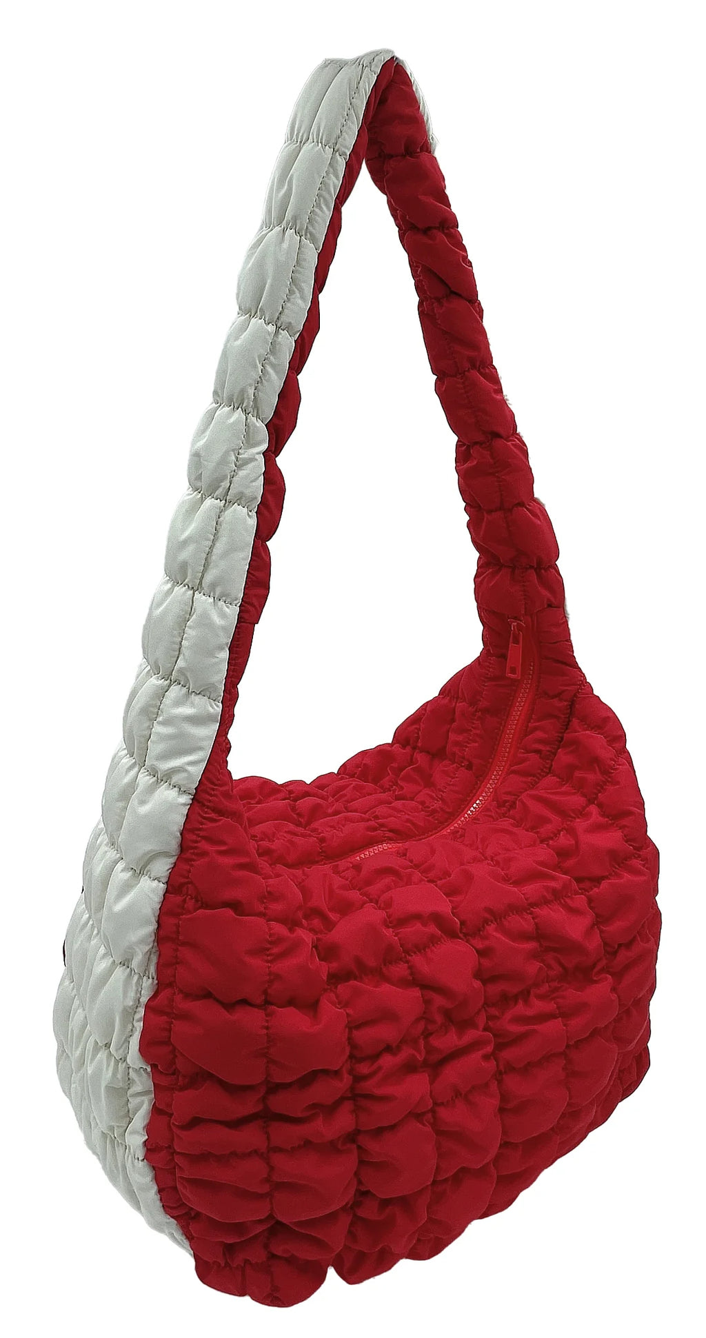 Large Team Red/White Quilted Bag