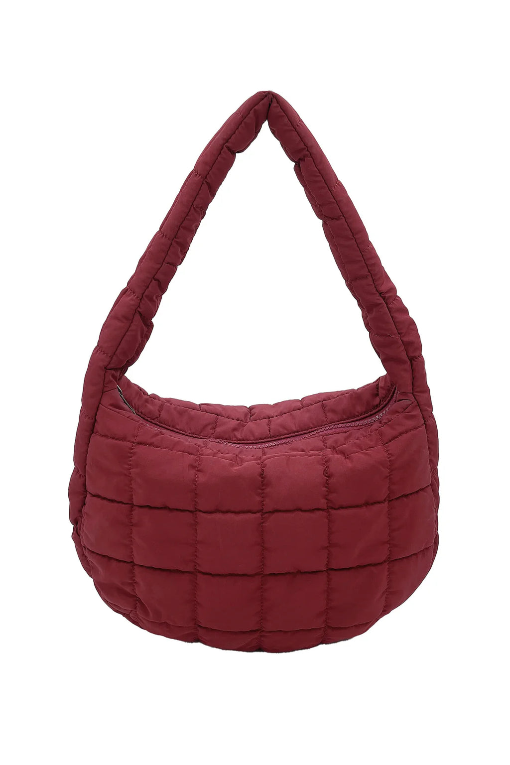 Small Burgundy Quilted Bag