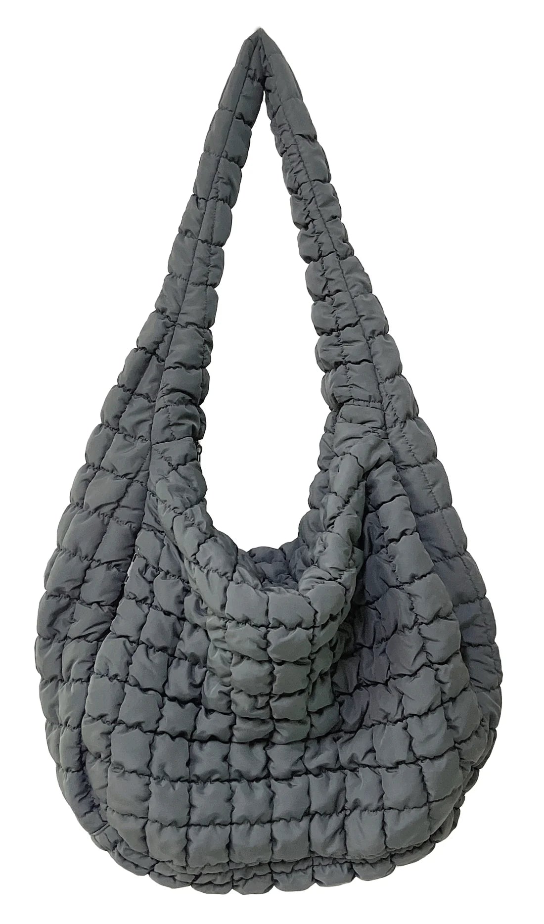 XL Gray Quilted Bag