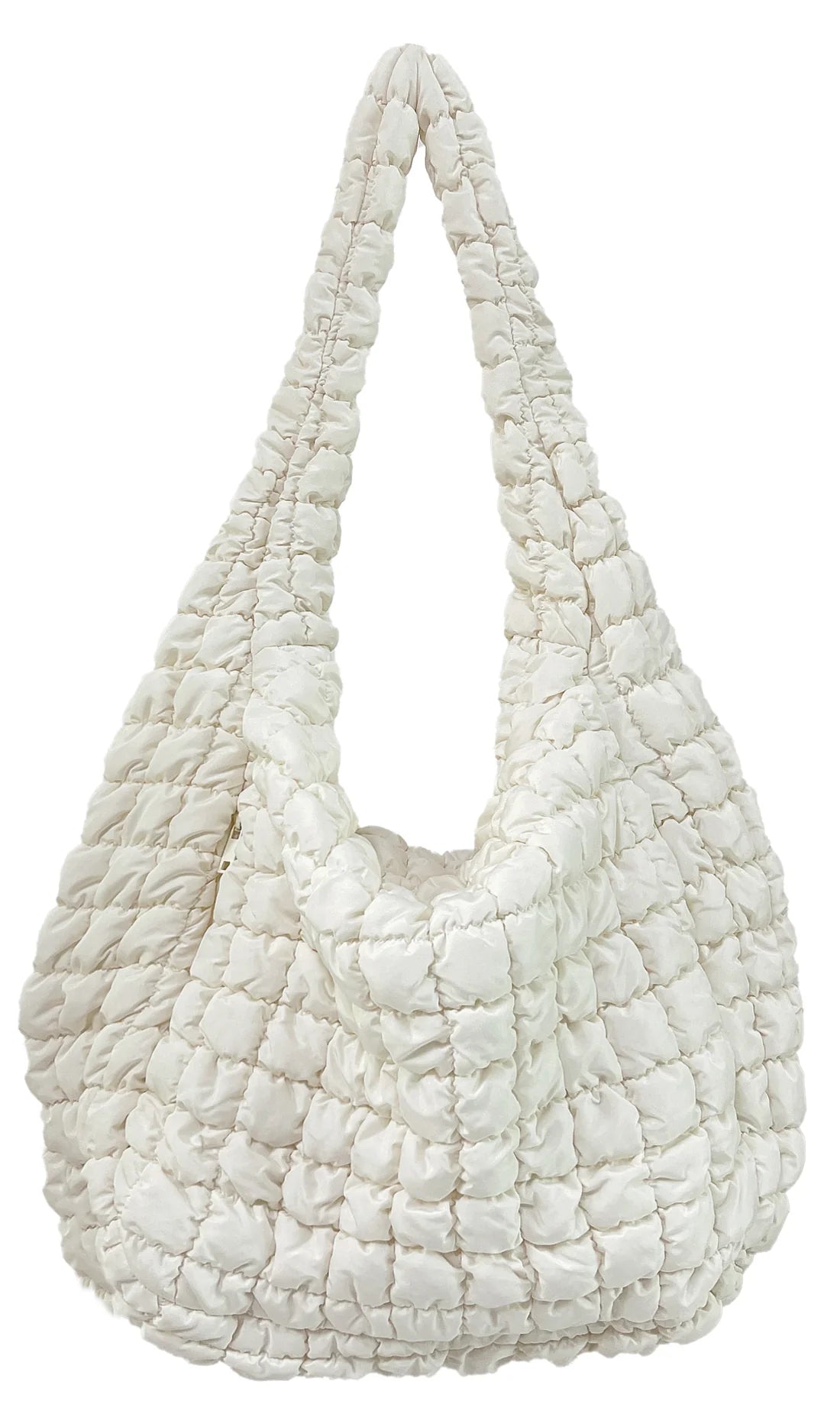 XL Ivory Quilted Bag