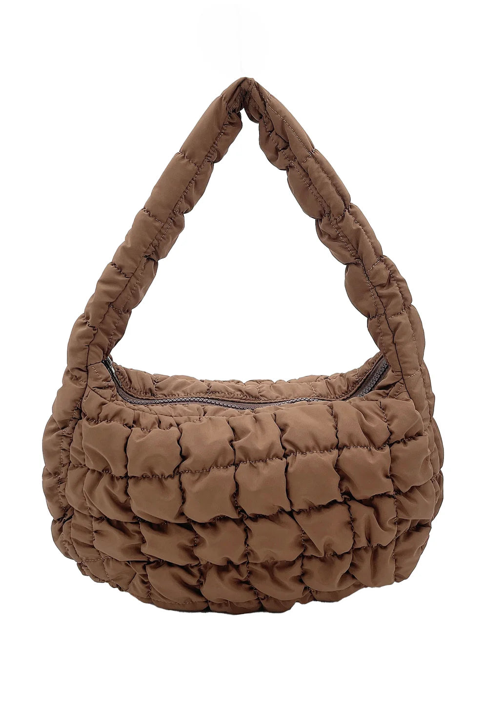 Small Brown Quilted Handbag