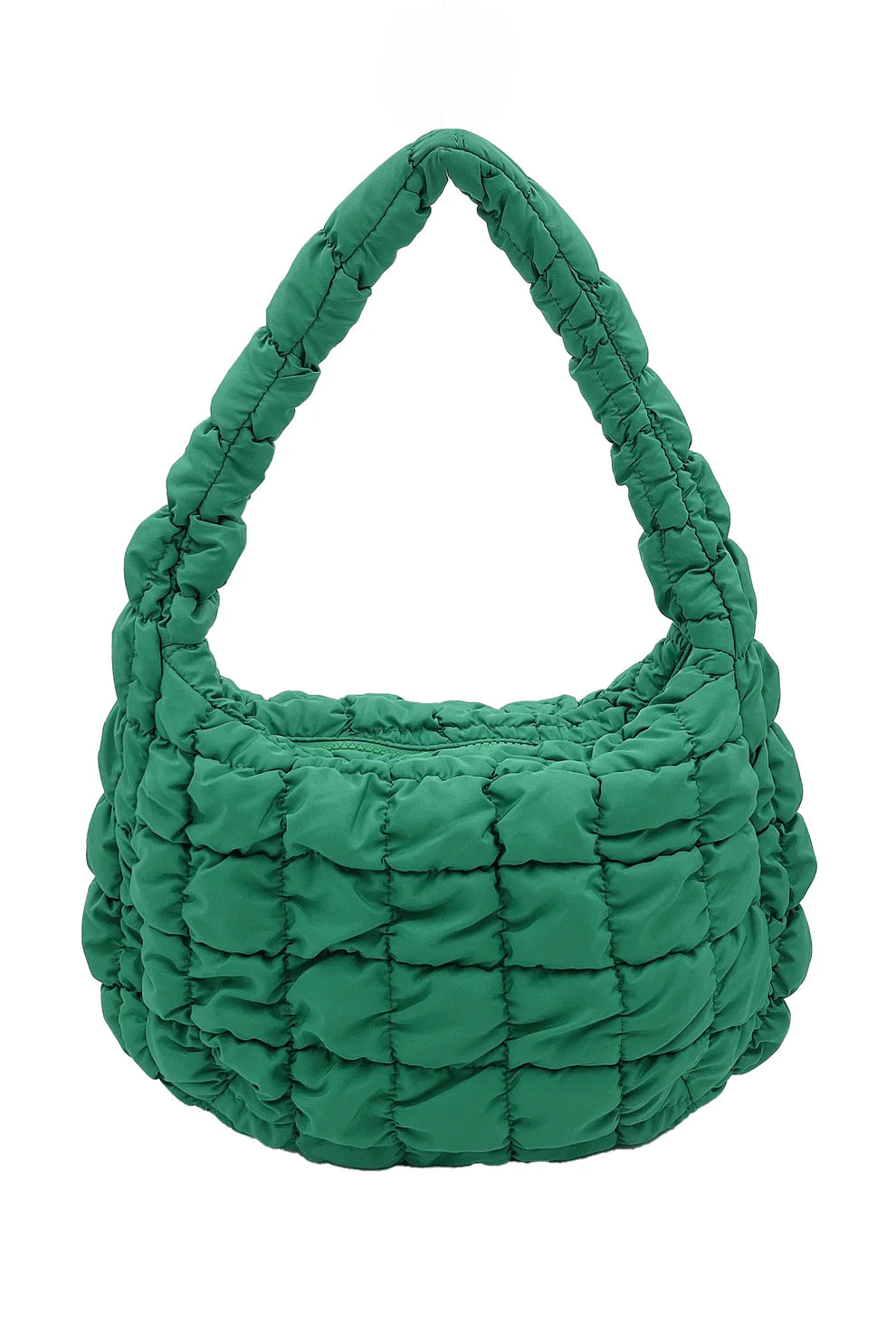 Small Green Quilted Handbag