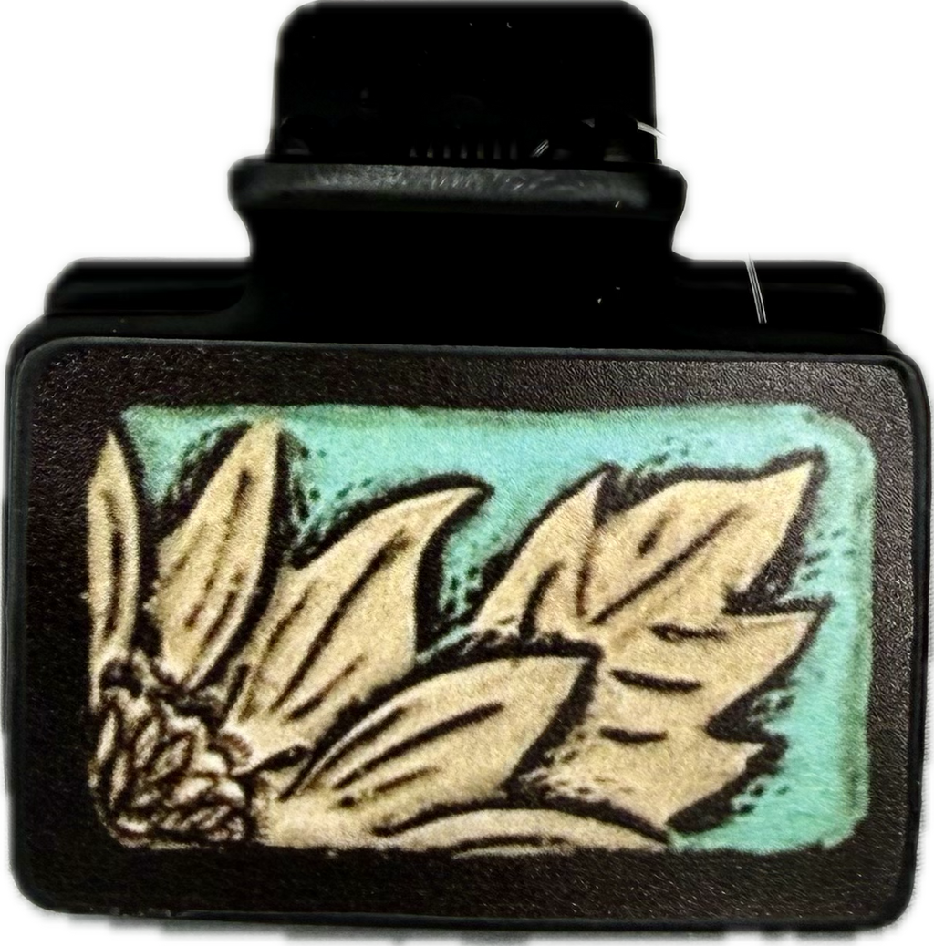 Sm Blue Sunflower Clip