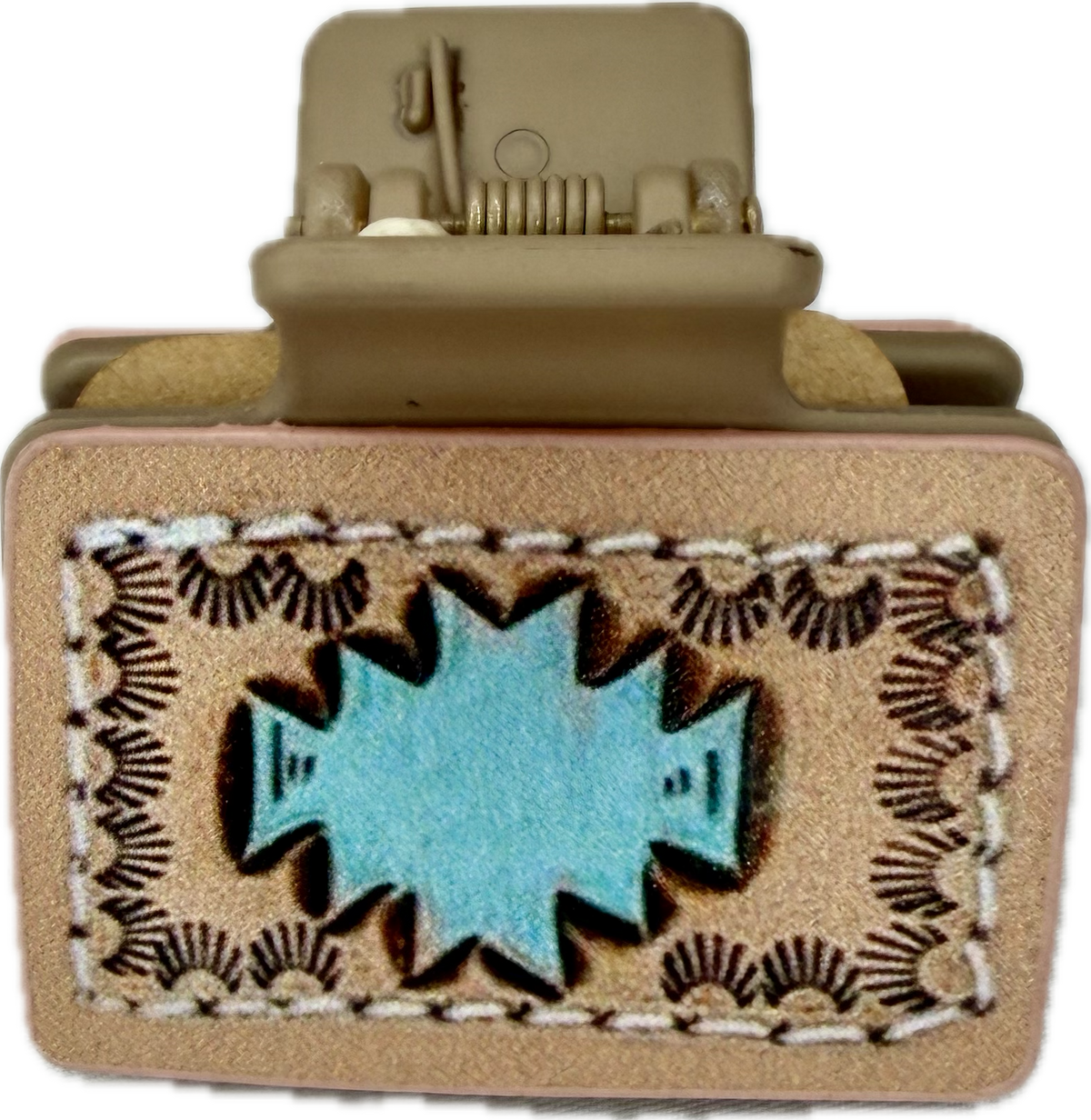 Sm Light Blue Aztec Clip