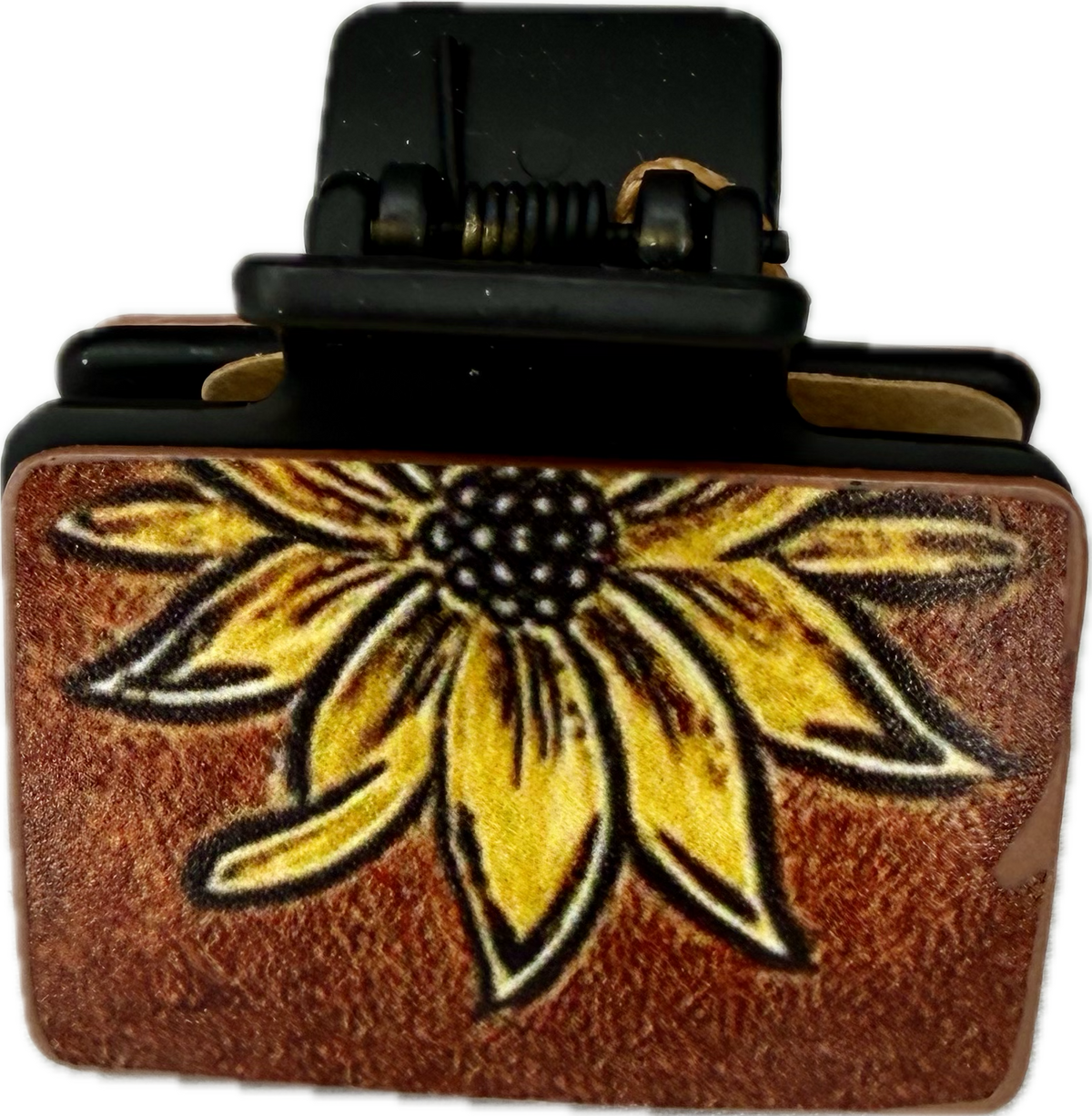 Sm Brown Sunflower Clip