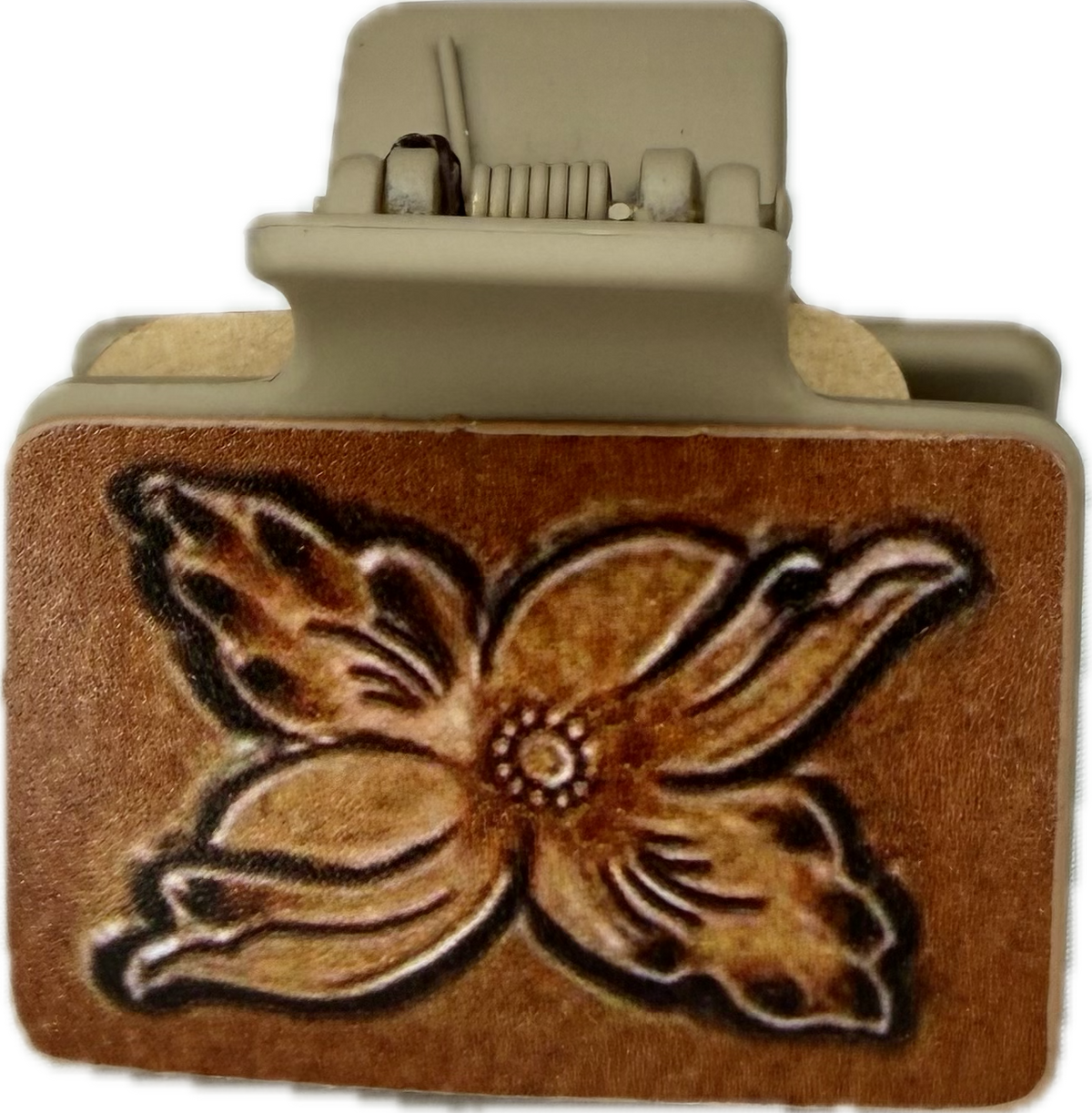 Sm Brown Flower Clip