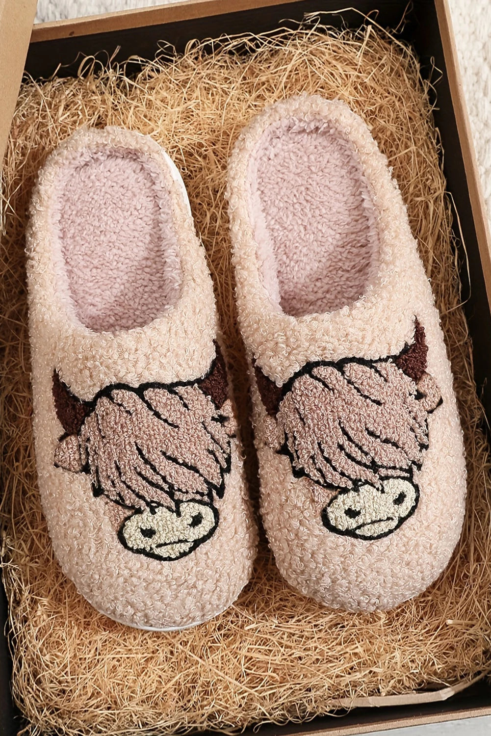 Highland Cartoon Animal Plush Slippers