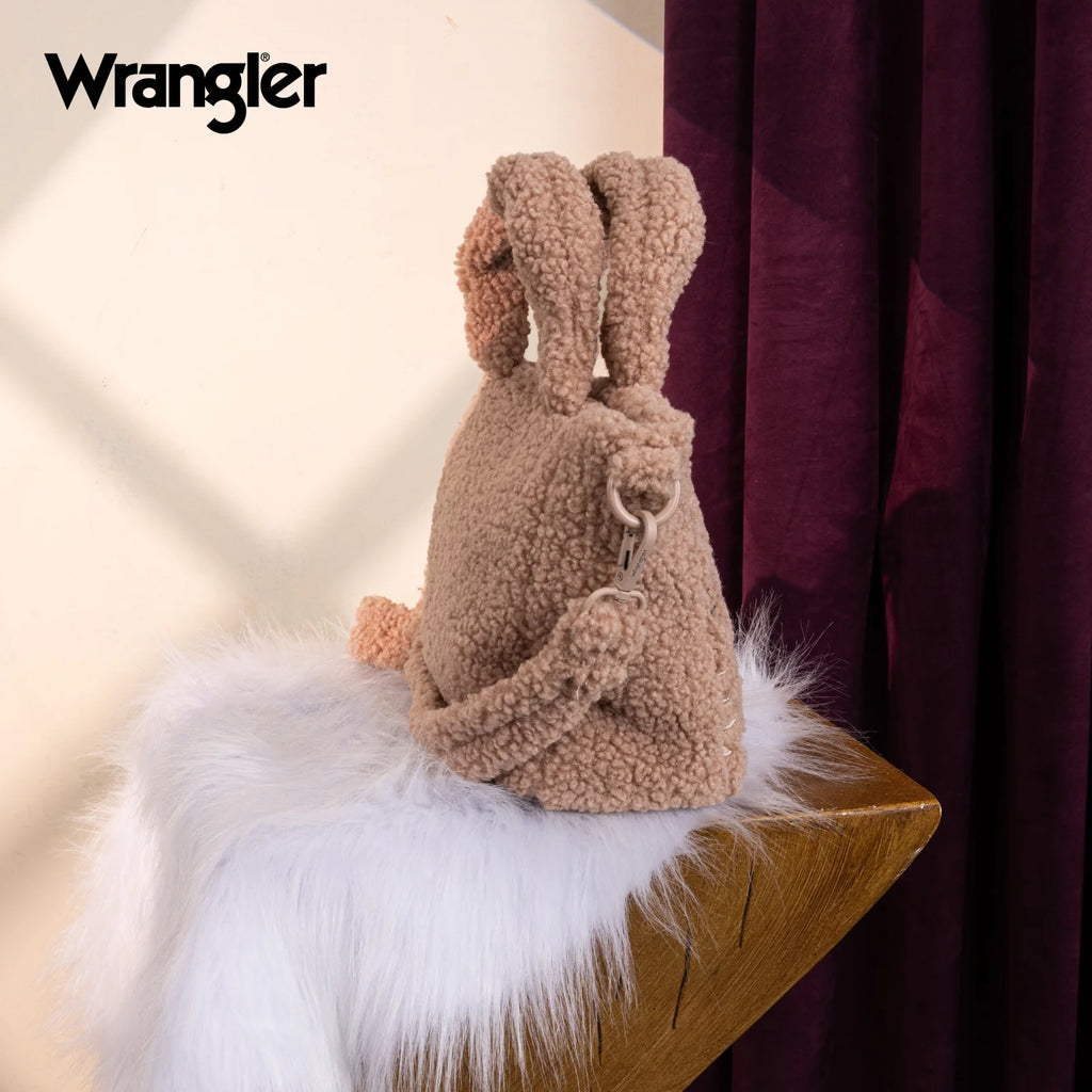 Wrangler Sherpa Aztec Sherpa Small Tote/Crossbody - Tan