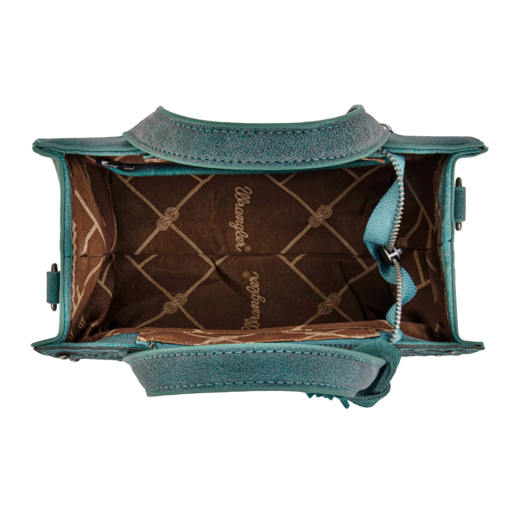 Wrangler Western Tooled Tote Crossbody